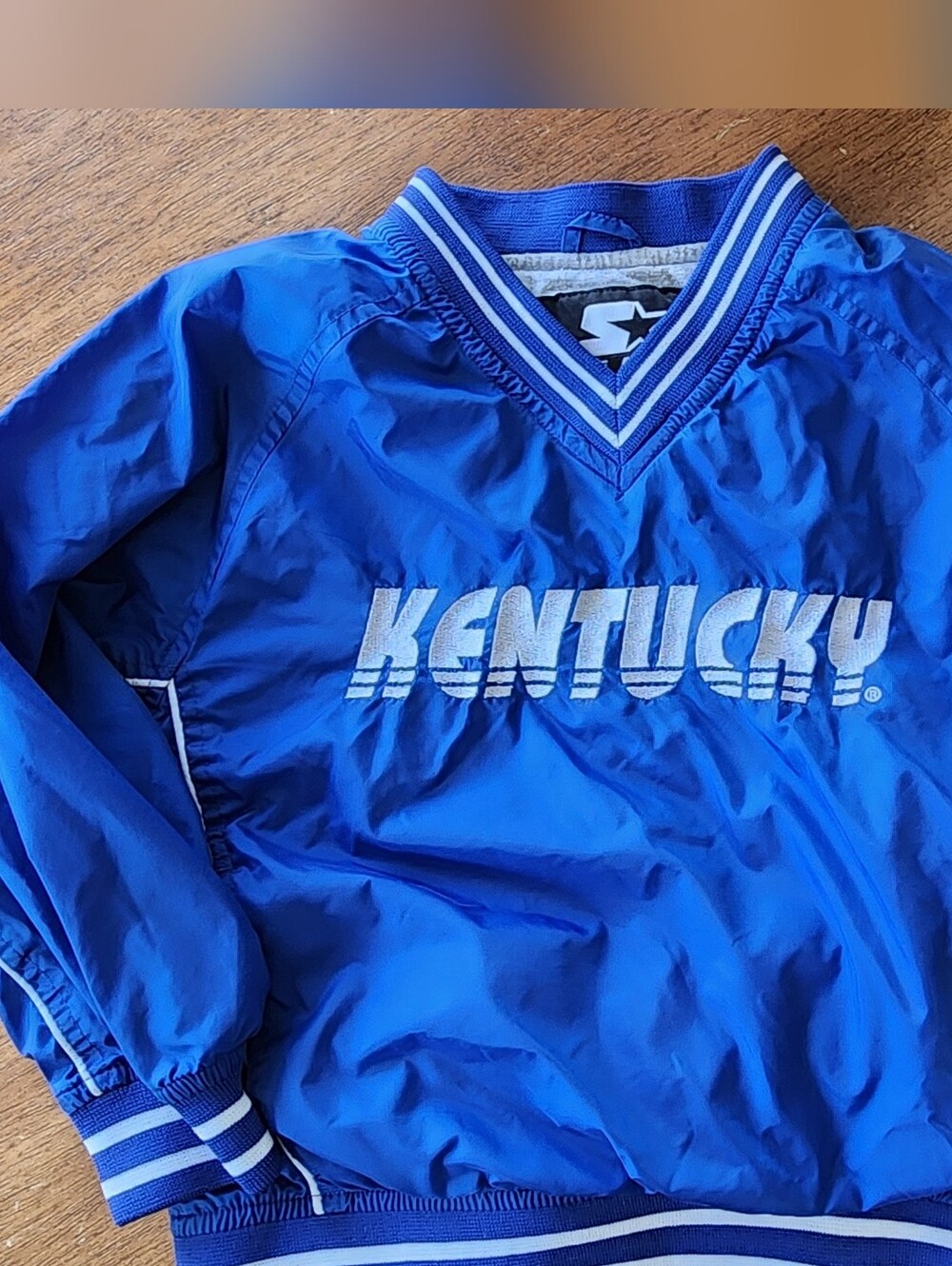 Starter Kids' Kentucky UK Blue Pullover Windbreaker Jacket XS 4/5